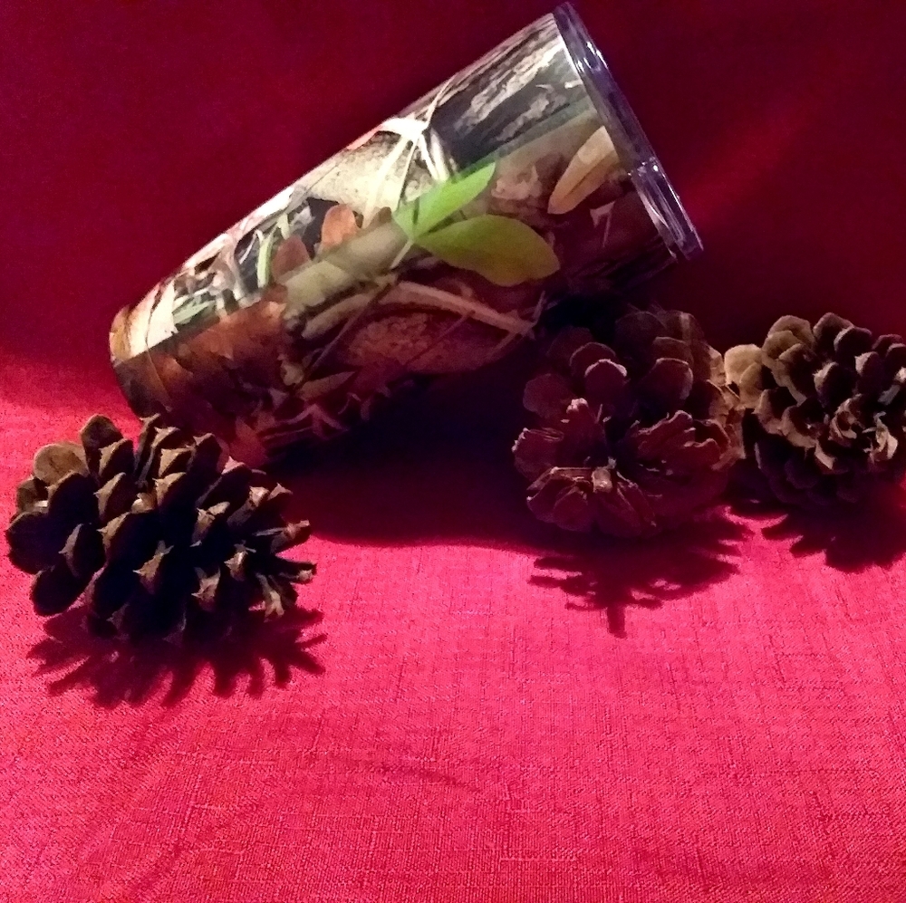 Stainless Steel Wooded Themed Tumbler